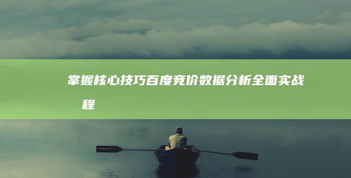 掌握核心技巧：百度竞价数据分析全面实战教程